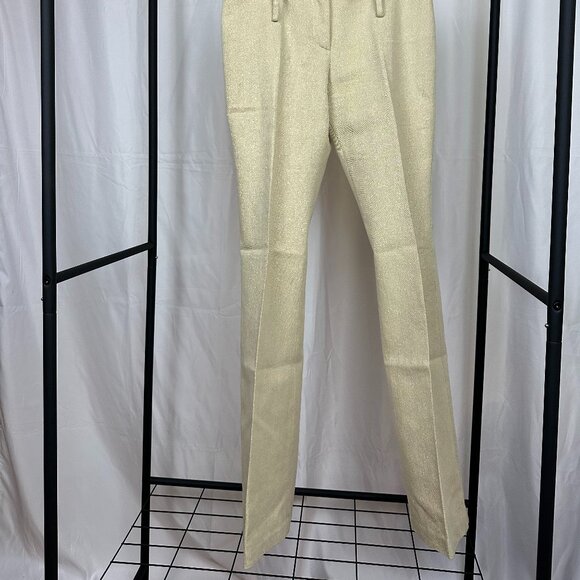 Dolce & Gabbana Gold Shimmer Pants Size 38 - Picture 3 of 7